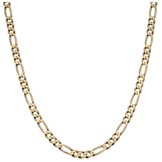 9ct Gold Figaro Chain 22"