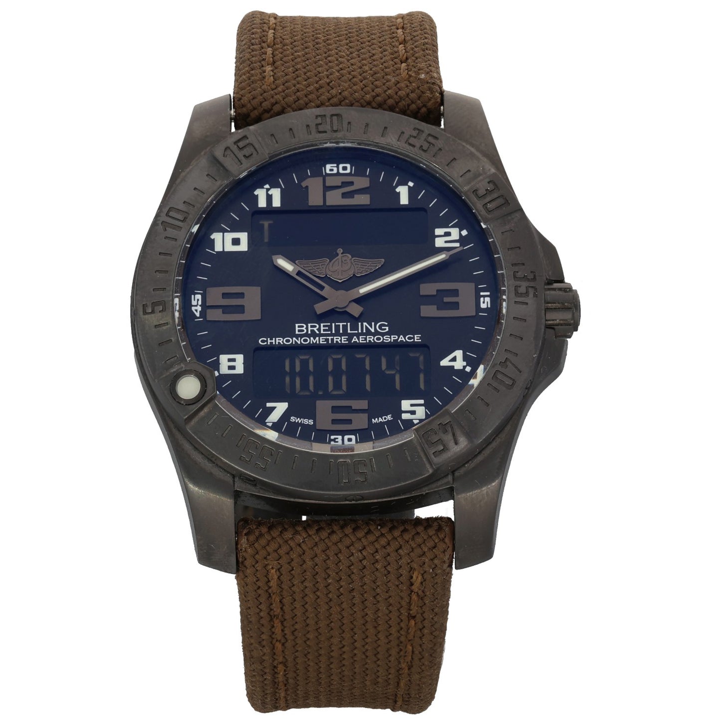 Breitling Aerospace Evo Night Mission V79363 43mm DLC Titanium Watch