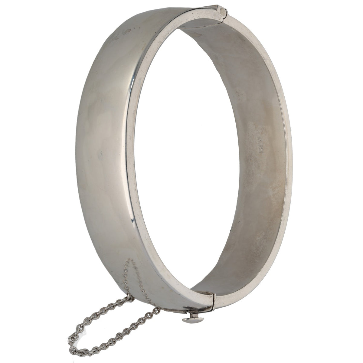 Sterling Silver Hinged/Clasp Bangle