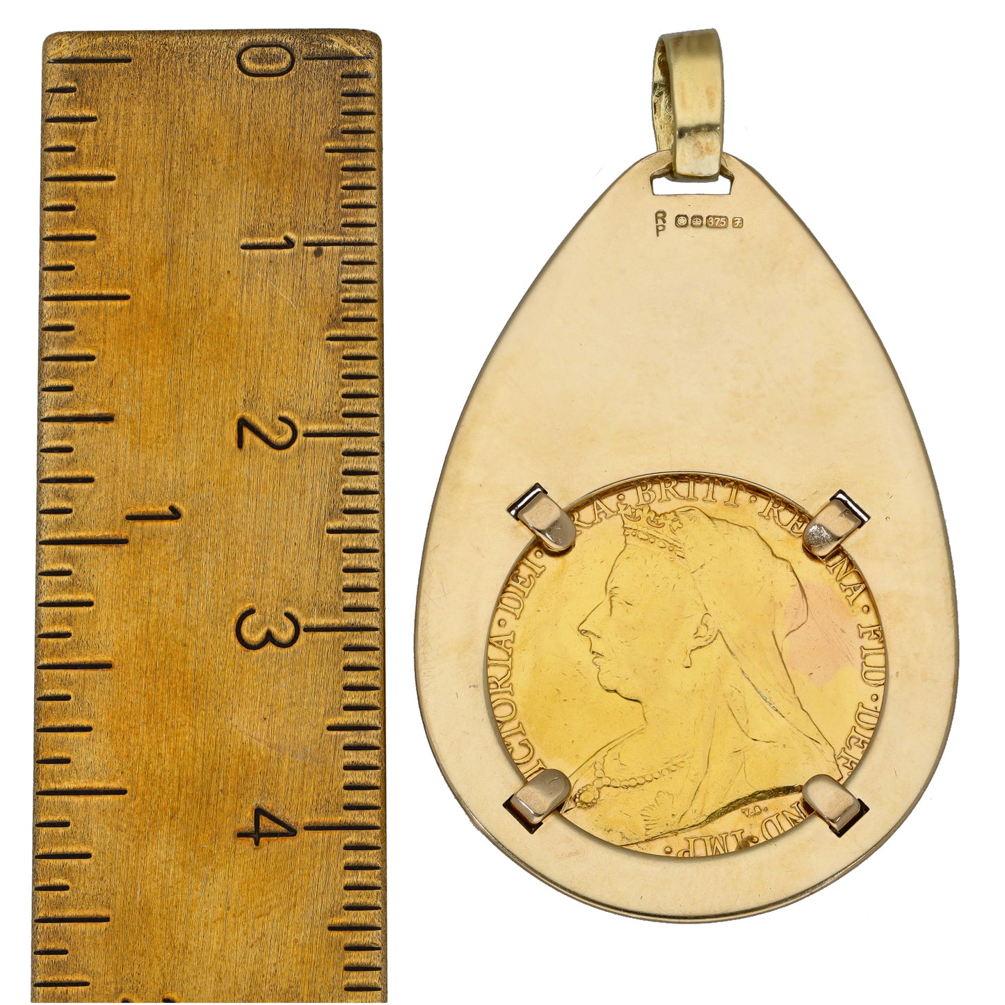 9ct Gold Full Sovereign Coin Pendant