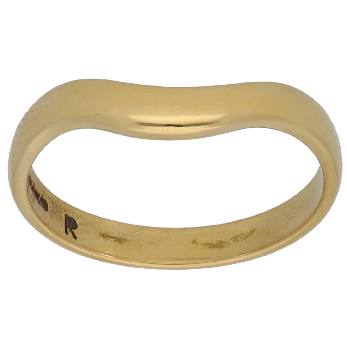 18ct Gold Plain Wedding Ring Size N