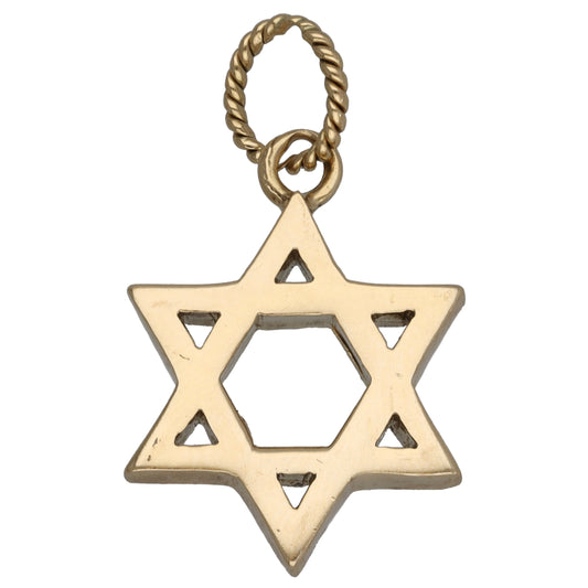 9ct Gold Star of David Pendant