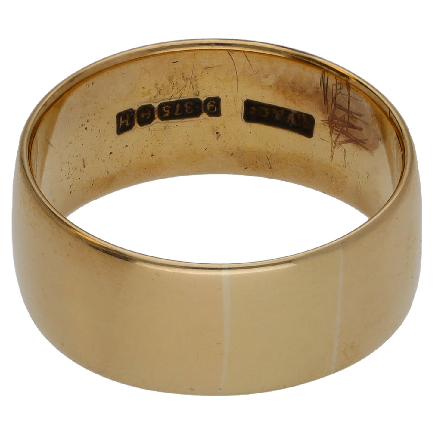 9ct Gold Plain Wedding Ring Size O