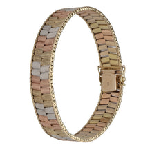 Load image into Gallery viewer, 9ct Tricolour Gold Alternative Bracelet
