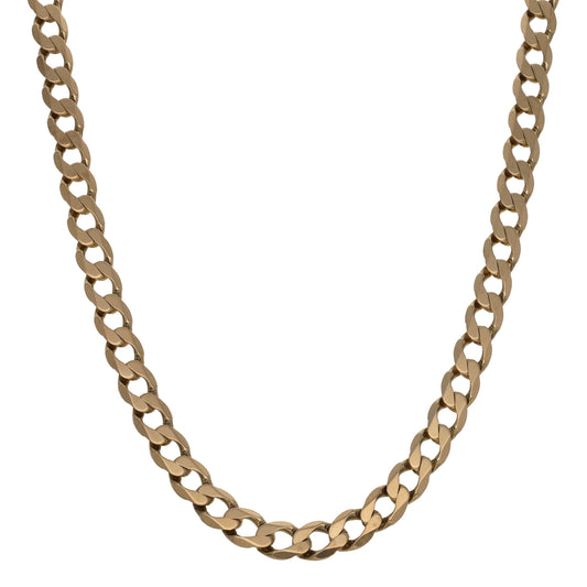 9ct Gold Curb Chain 16"
