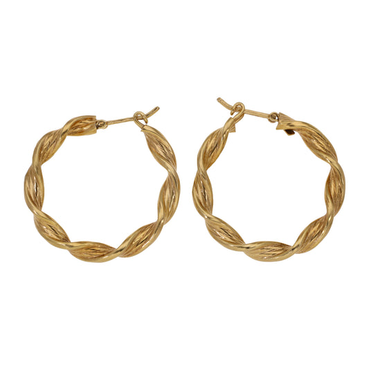 9ct Gold Hoop Earrings