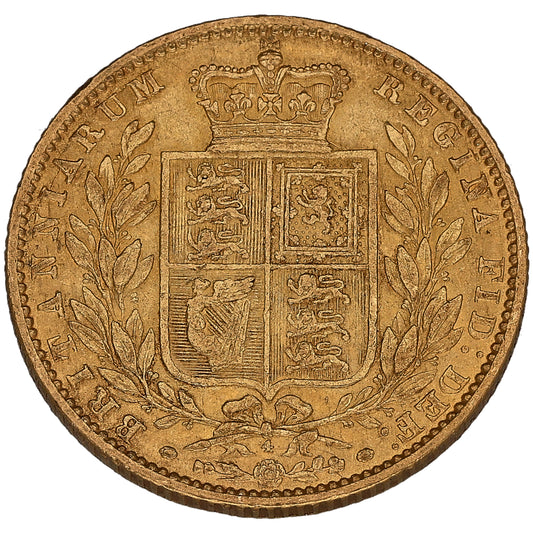 22ct Gold Queen Victoria Full Sovereign Coin 1869