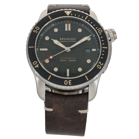 Bremont Supermarine S501-BK-R-S 43mm Stainless Steel Watch