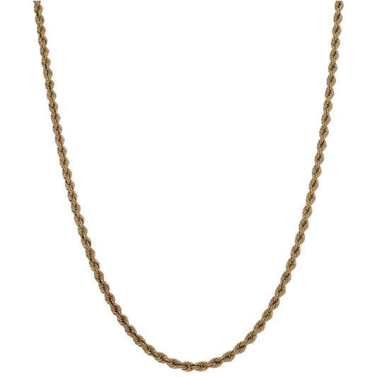 9ct Gold Rope Chain 18"