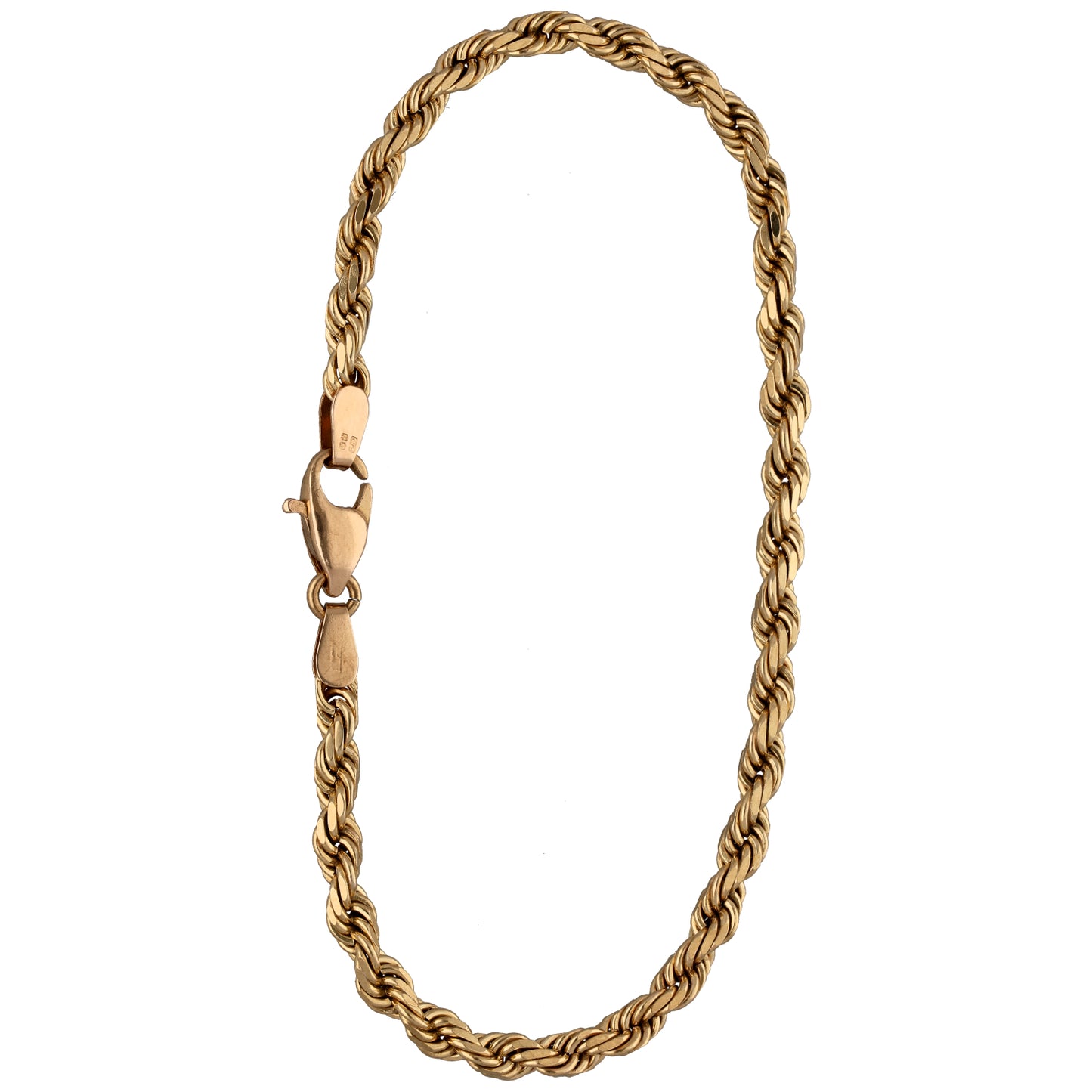 9ct Gold Rope Bracelet
