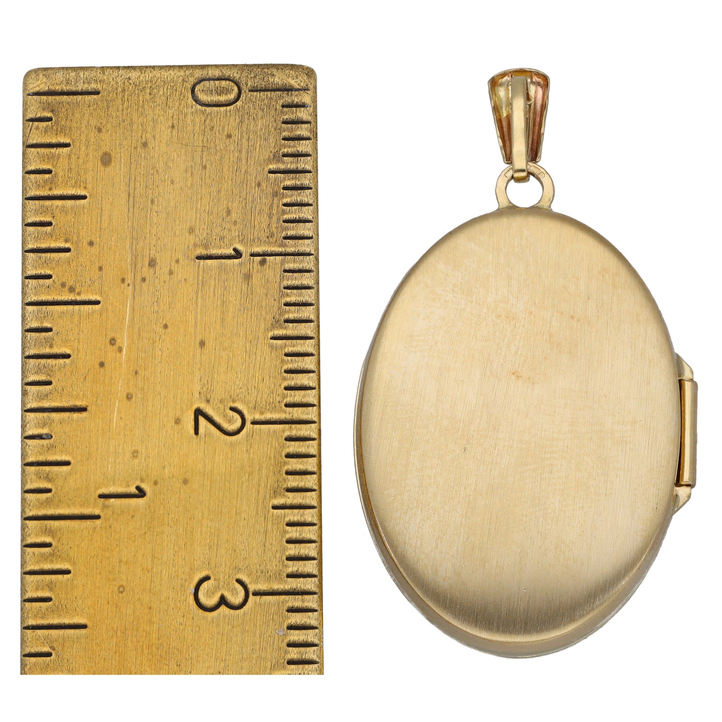 9ct Gold Patterned Locket Pendant