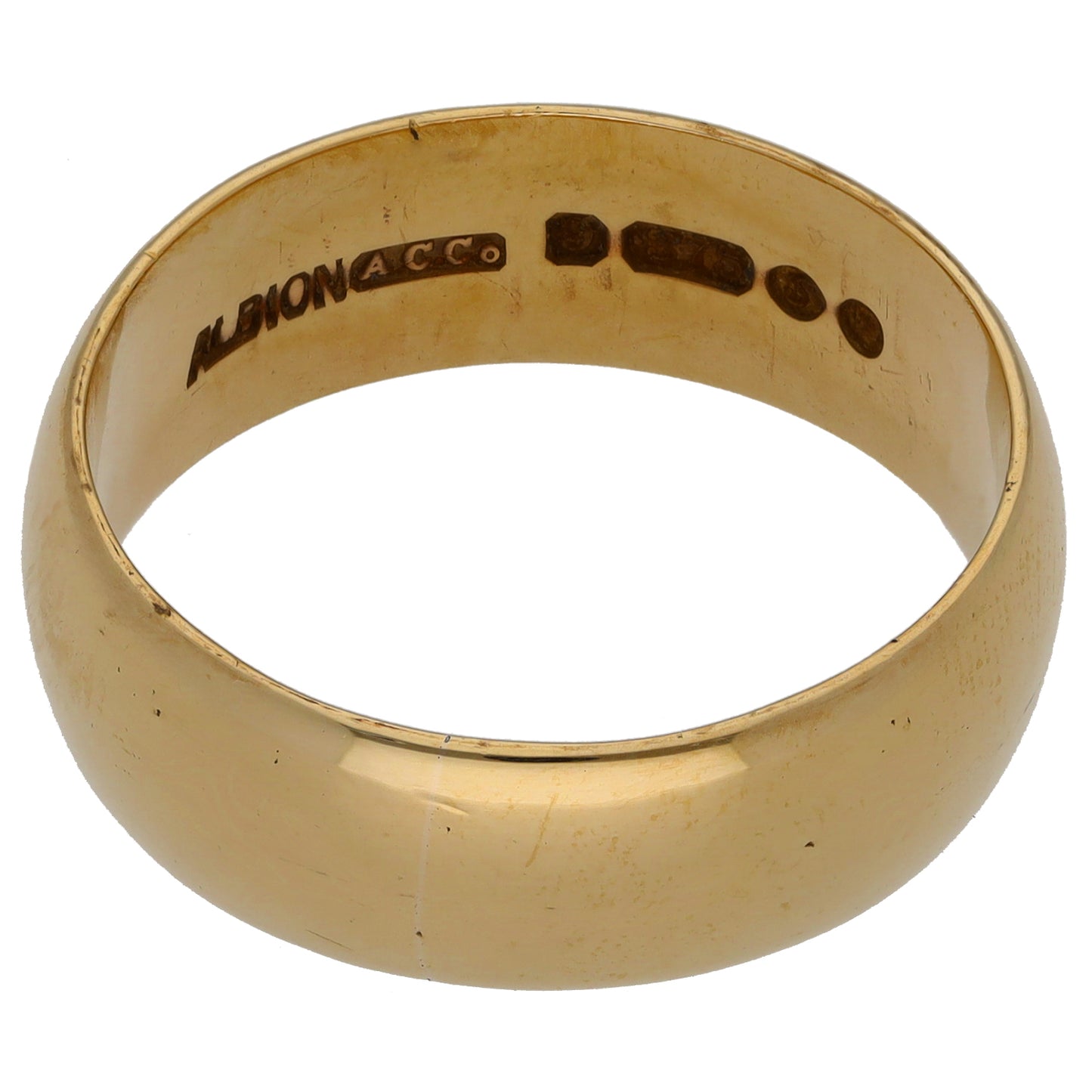 9ct Gold Plain Wedding Ring Size X