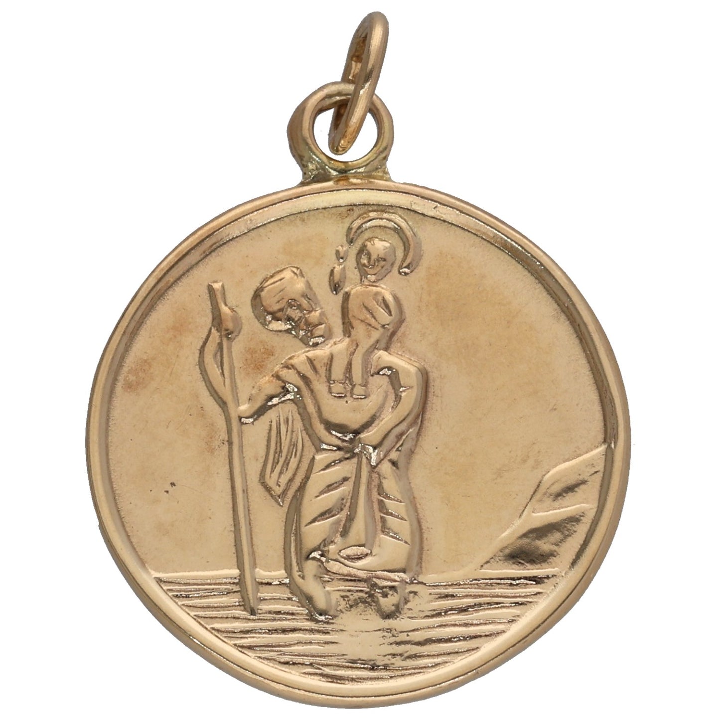 9ct Gold St Christopher Pendant
