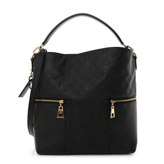 Louis Vuitton Melie Monogram Empreinte Leather Bag - Black