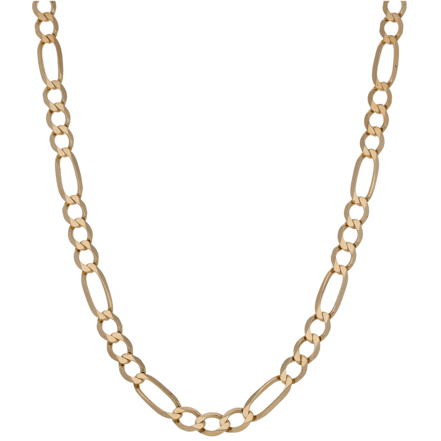 9ct Gold Figaro Chain 19"