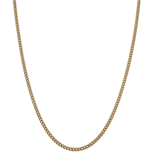 9ct Gold Curb Chain 26"