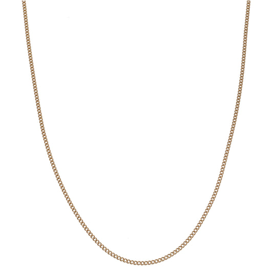 9ct Gold Curb Chain 18"
