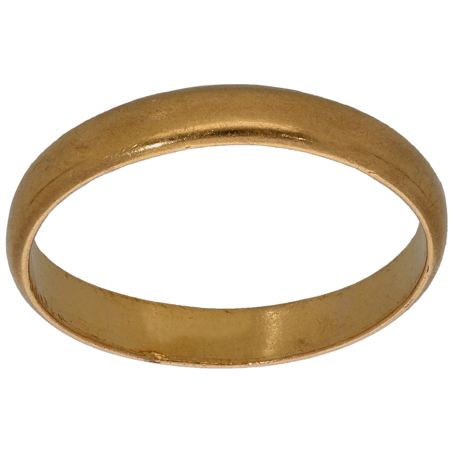 22ct Gold Plain Wedding Ring Size N