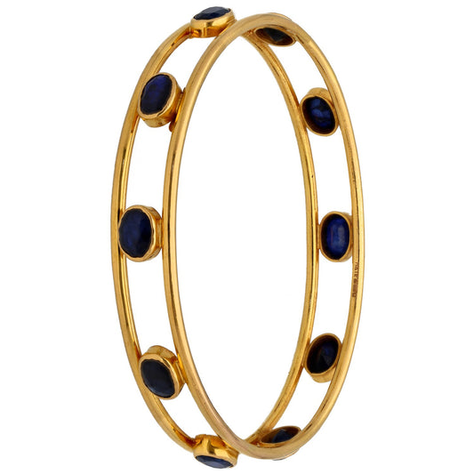 22ct Gold Sapphire Alternative Bangle