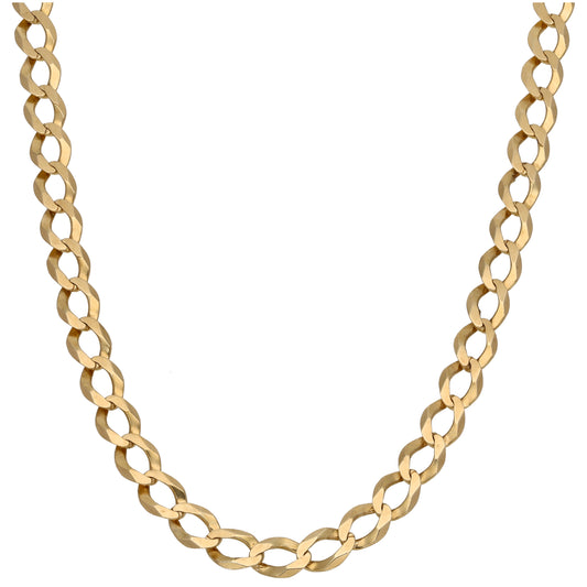 9ct Gold Curb Chain 26"