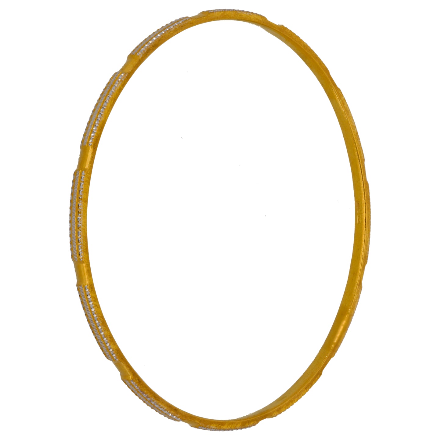 22ct Bi-Colour Gold Bangle