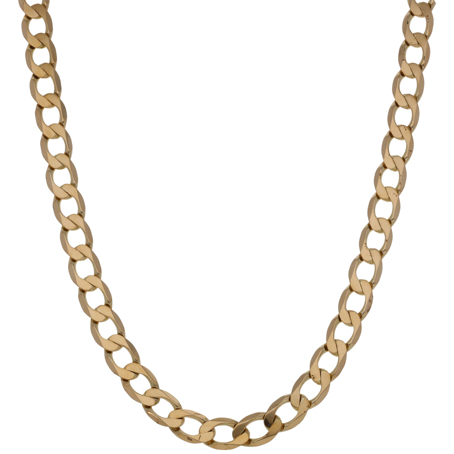 9ct Gold Curb Chain 22"