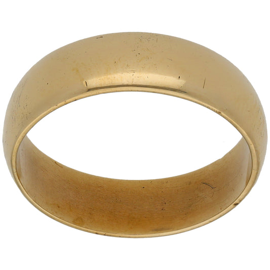9ct Gold Plain Wedding Ring Size V