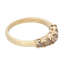 Load image into Gallery viewer, 9ct Gold Diamond Half Eternity Ring Size P
