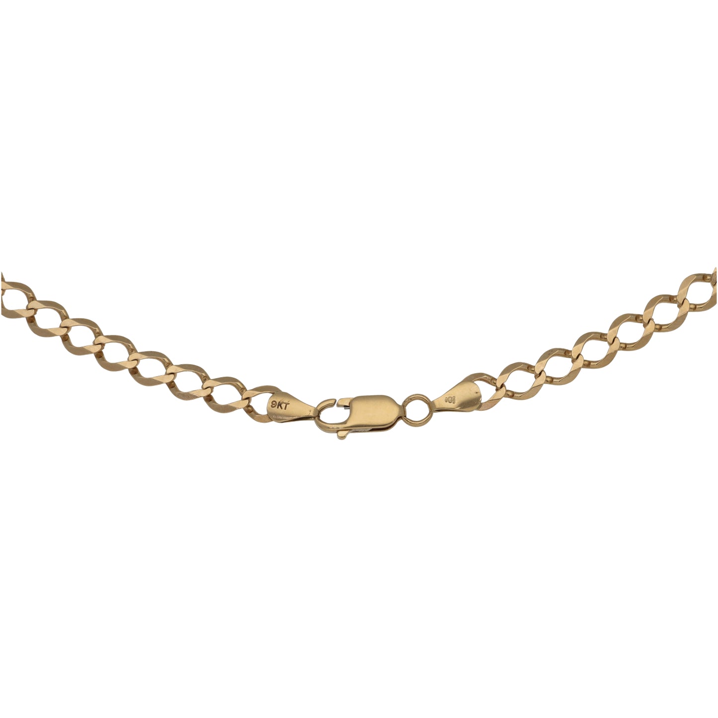 9ct Gold Curb Chain 20"