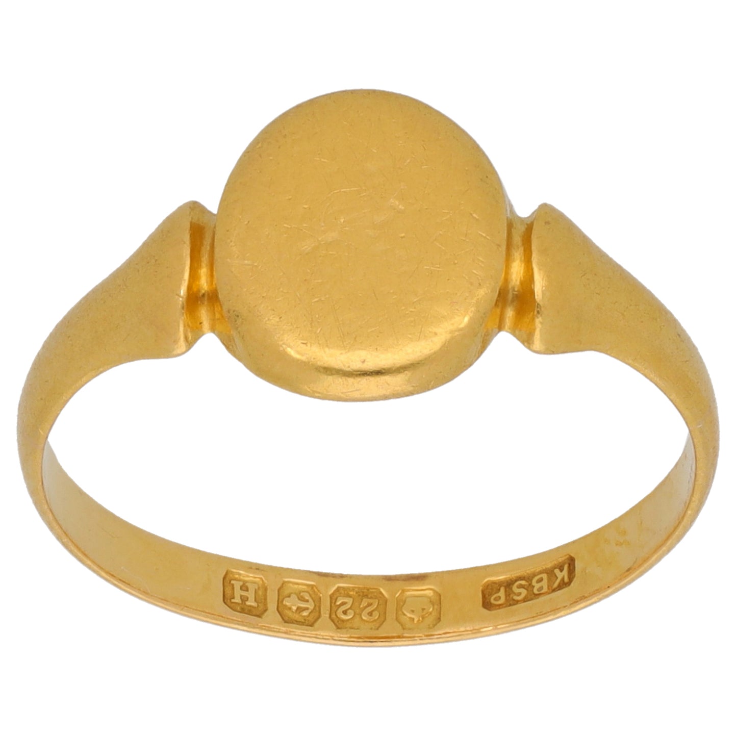 22ct Gold Signet Ring Size R