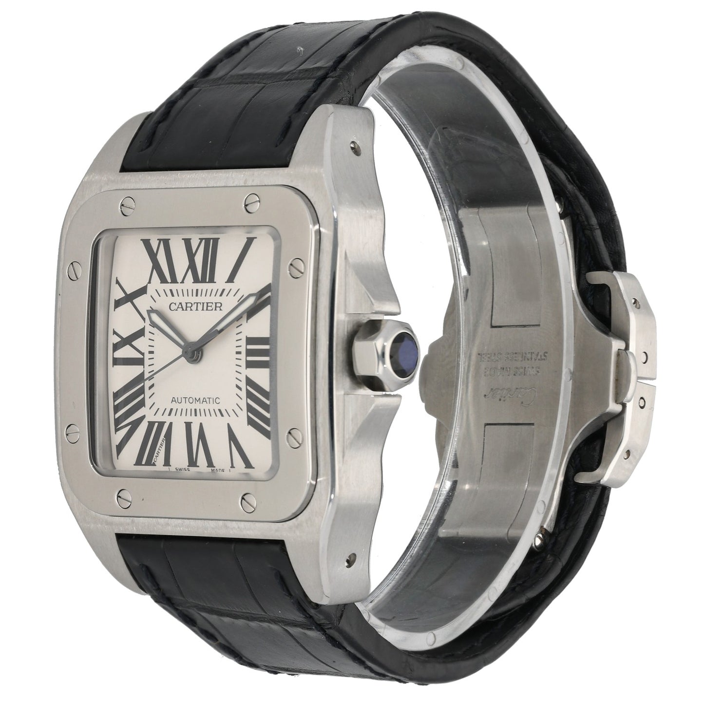 Cartier Santos 100 W20073X8 41.3mm Stainless Steel Watch