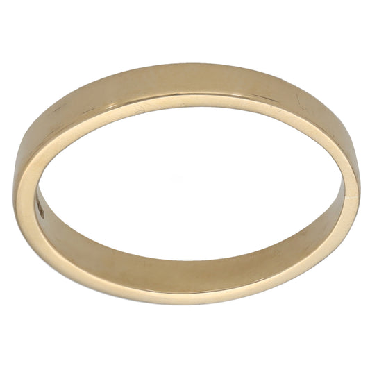 9ct Gold Plain Wedding Ring Size P