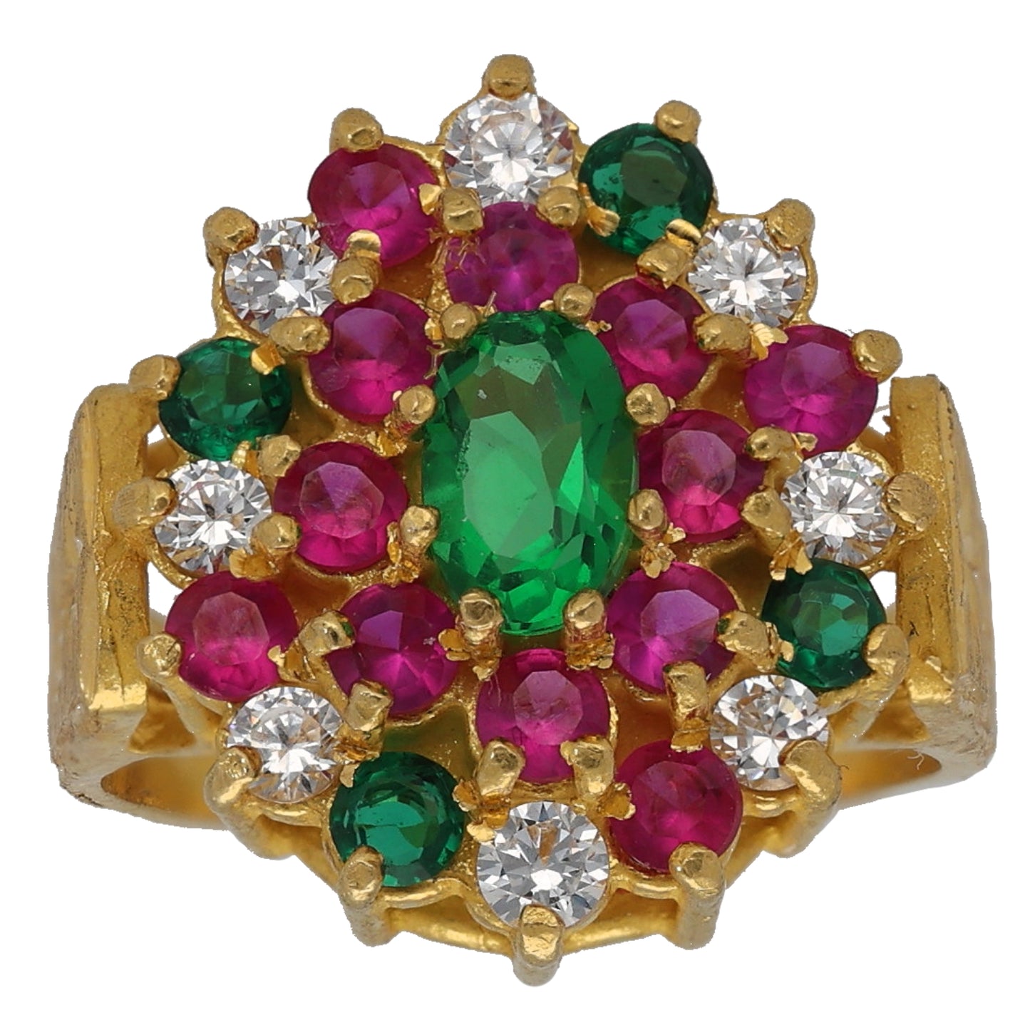 22ct Gold Imitation Dress/Cocktail Ring Size L