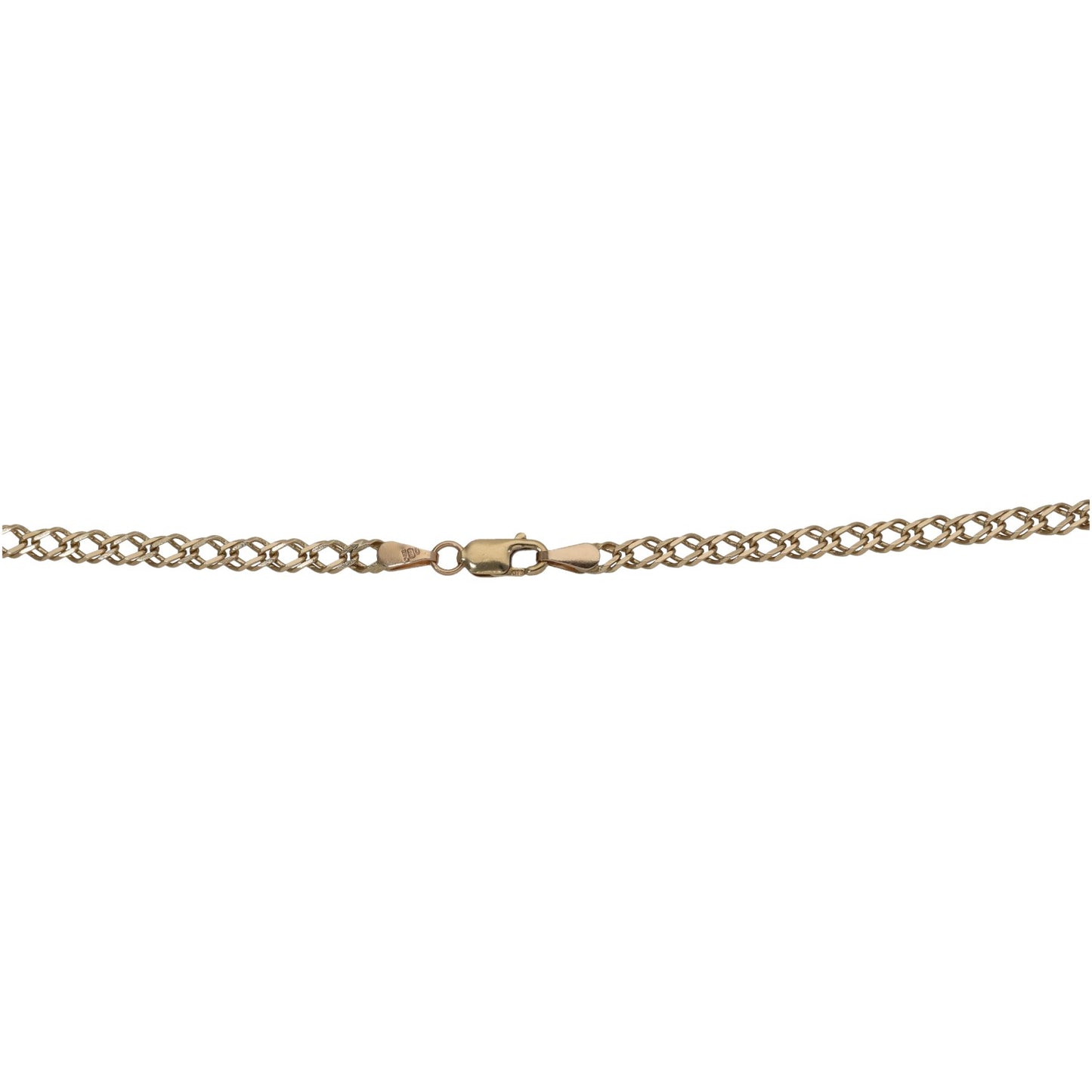 9ct Gold Double Curb Chain 30"