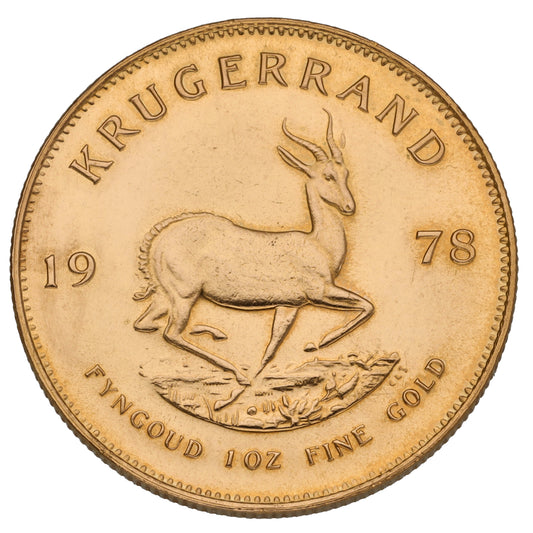 22ct Gold 1 OZ Krugerrand Coin 1978