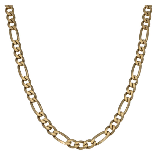 9ct Gold Figaro Chain 26"