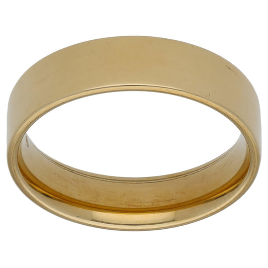 9ct Gold Plain Wedding Ring Size O
