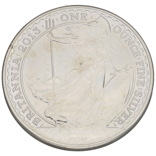 Fine Silver Queen Elizabeth II 1 OZ Britannia Coin 2013