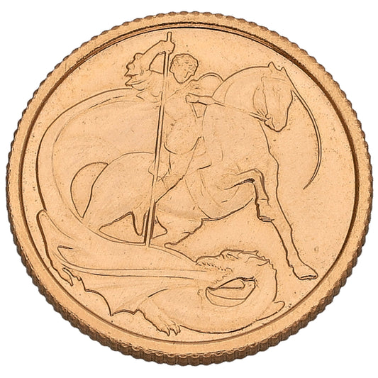22ct Gold King Charles III Quarter Sovereign Coin 2024