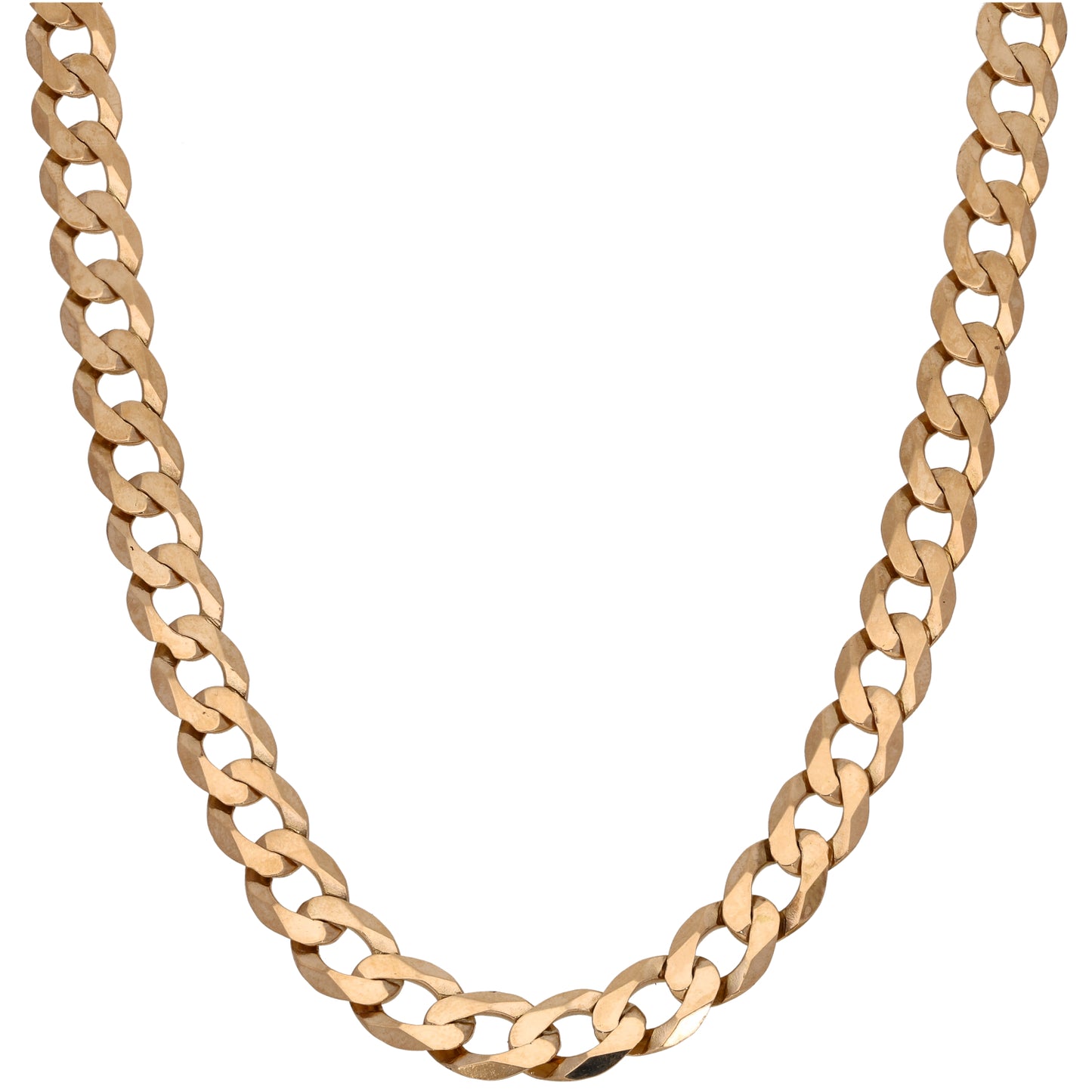 9ct Gold Curb Chain 22"