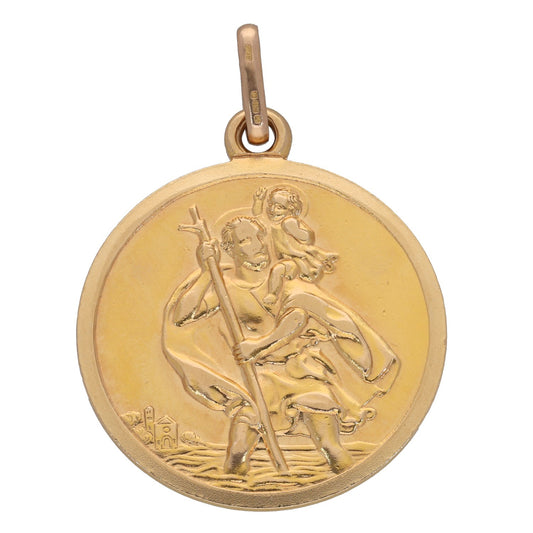 9ct Gold St Christopher Pendant