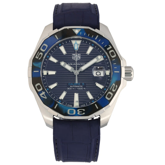 Tag Heuer Aquaracer WAY201 P 43mm Stainless Steel Watch