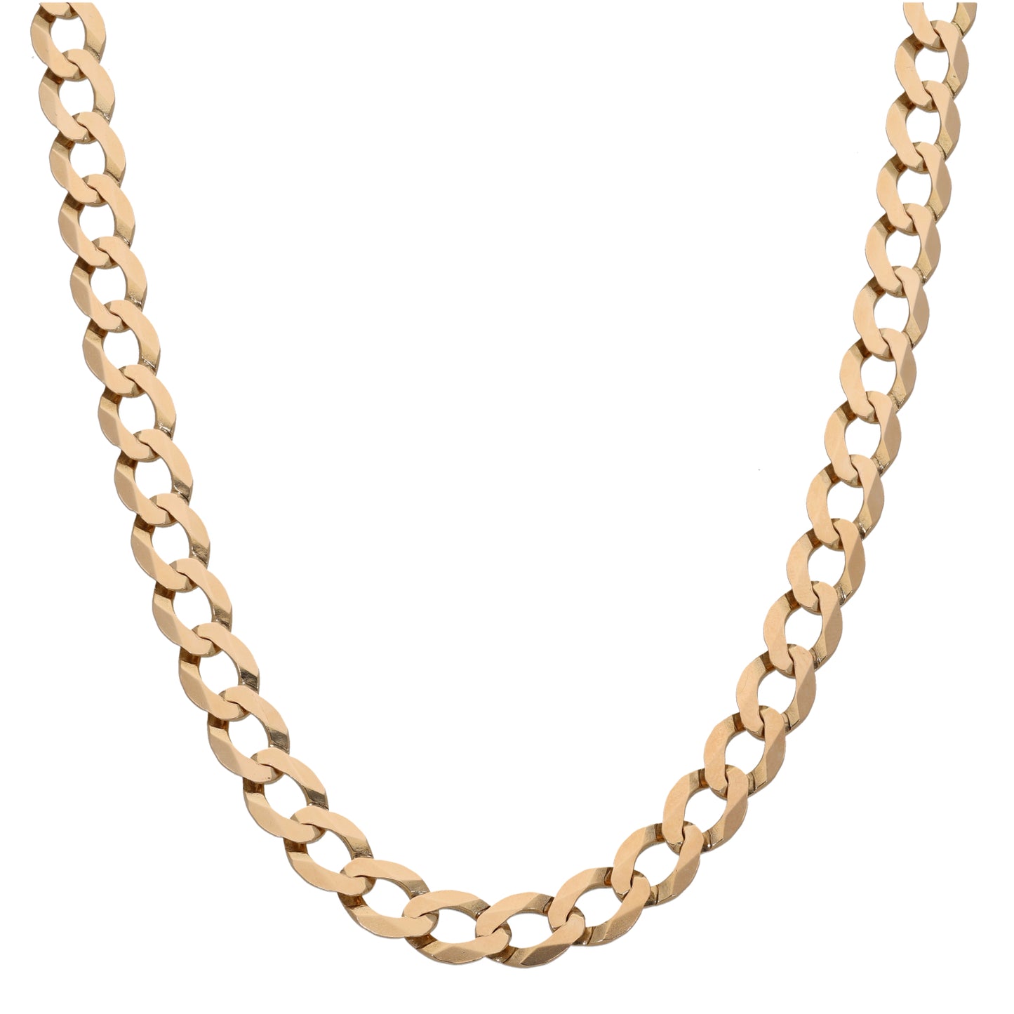 9ct Gold Curb Chain 22"