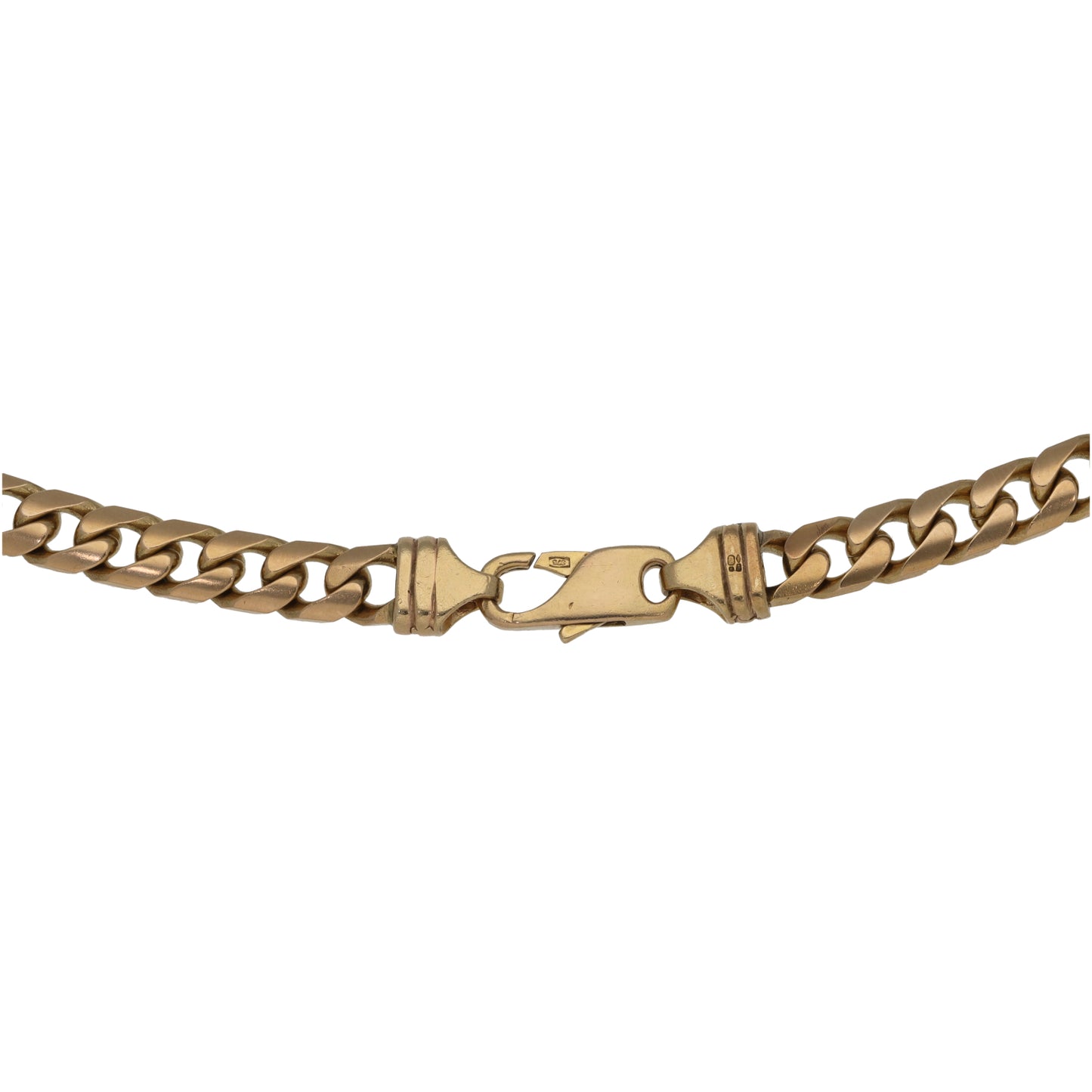 9ct Gold Curb Chain 22"