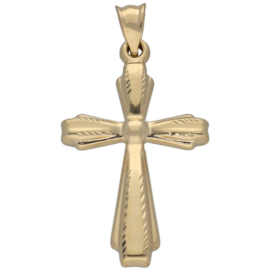 New 14ct Gold Cross Pendant