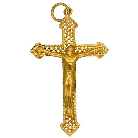 22ct Gold Crucifix Pendant