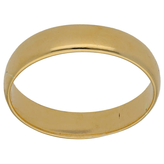 18ct Gold Plain Wedding Ring Size Z+2