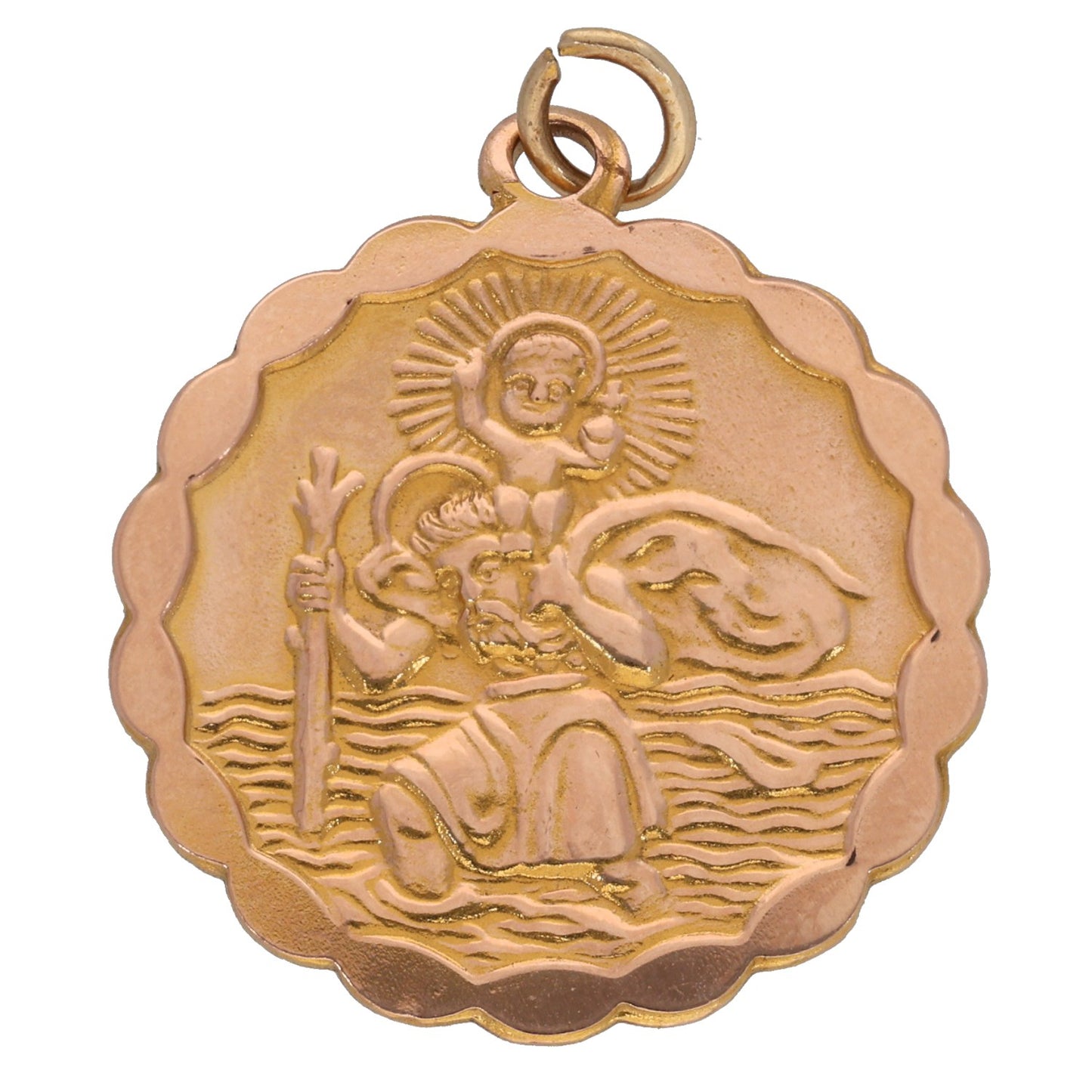 9ct Gold St Christopher Pendant