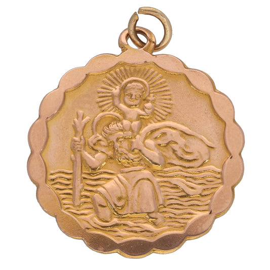 9ct Gold St Christopher Pendant