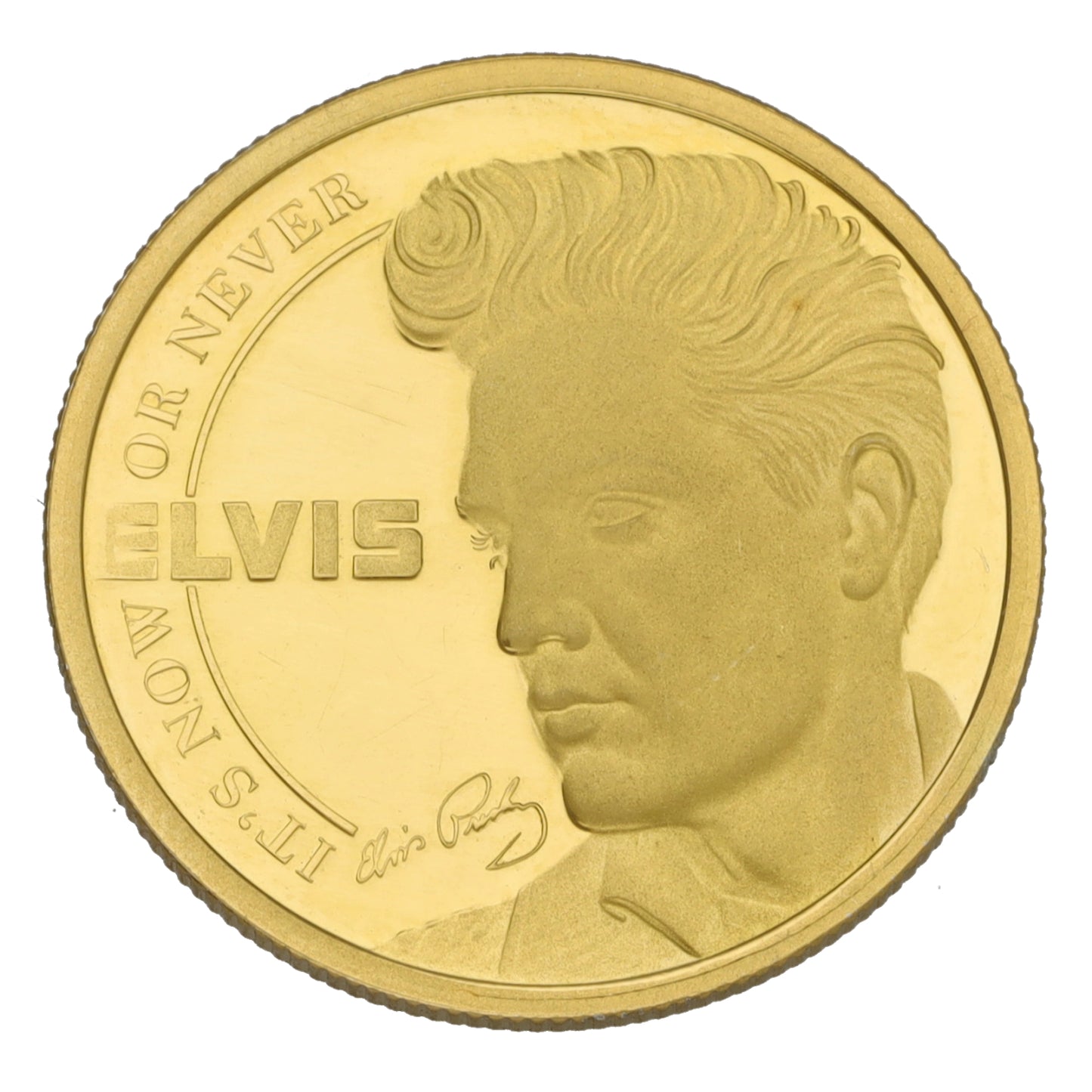 9ct Gold Elvis It's Now Or Never Two Crowns Coin 2021